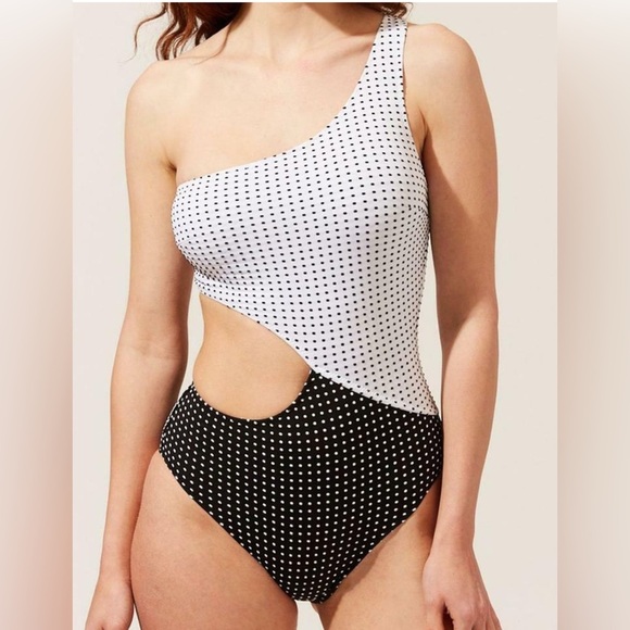 NEW Solid & Striped The Claudia Baby Dot Black White small - Picture 5 of 9